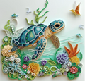 Sea Turtle Animal Diamond Painting Kits for Adults Beginner 13.8 X 13.8Inch