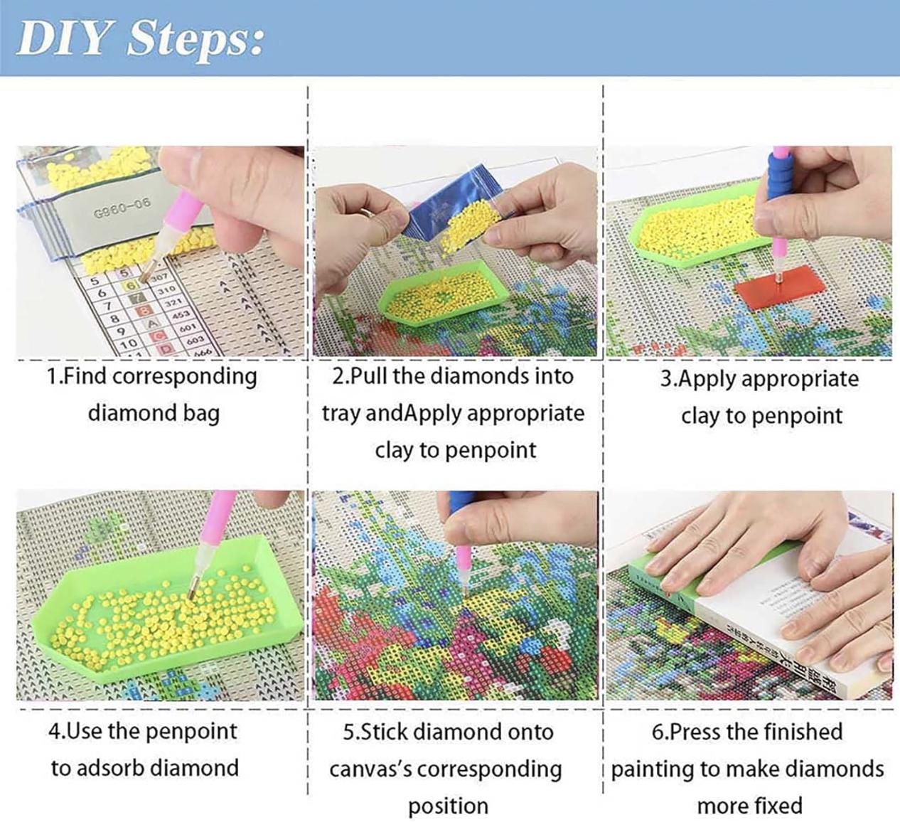 Among the Lily of the Valley Diamond Painting Kit | 45x45cm (18x18in) Full Drill, Round Drill