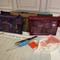 Surprise Square Diamond Painting Drills — Sealed DMC-Labeled Mystery Packs with Zip Pouch | 10-Pack Random Color Grab Bag